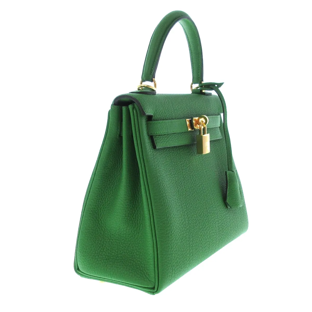 Hermès Kelly 25 Vert Yucca, Ghw