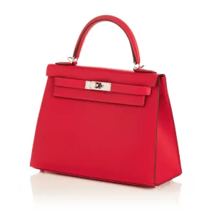 Hermès Kelly 28 Sellier Rouge