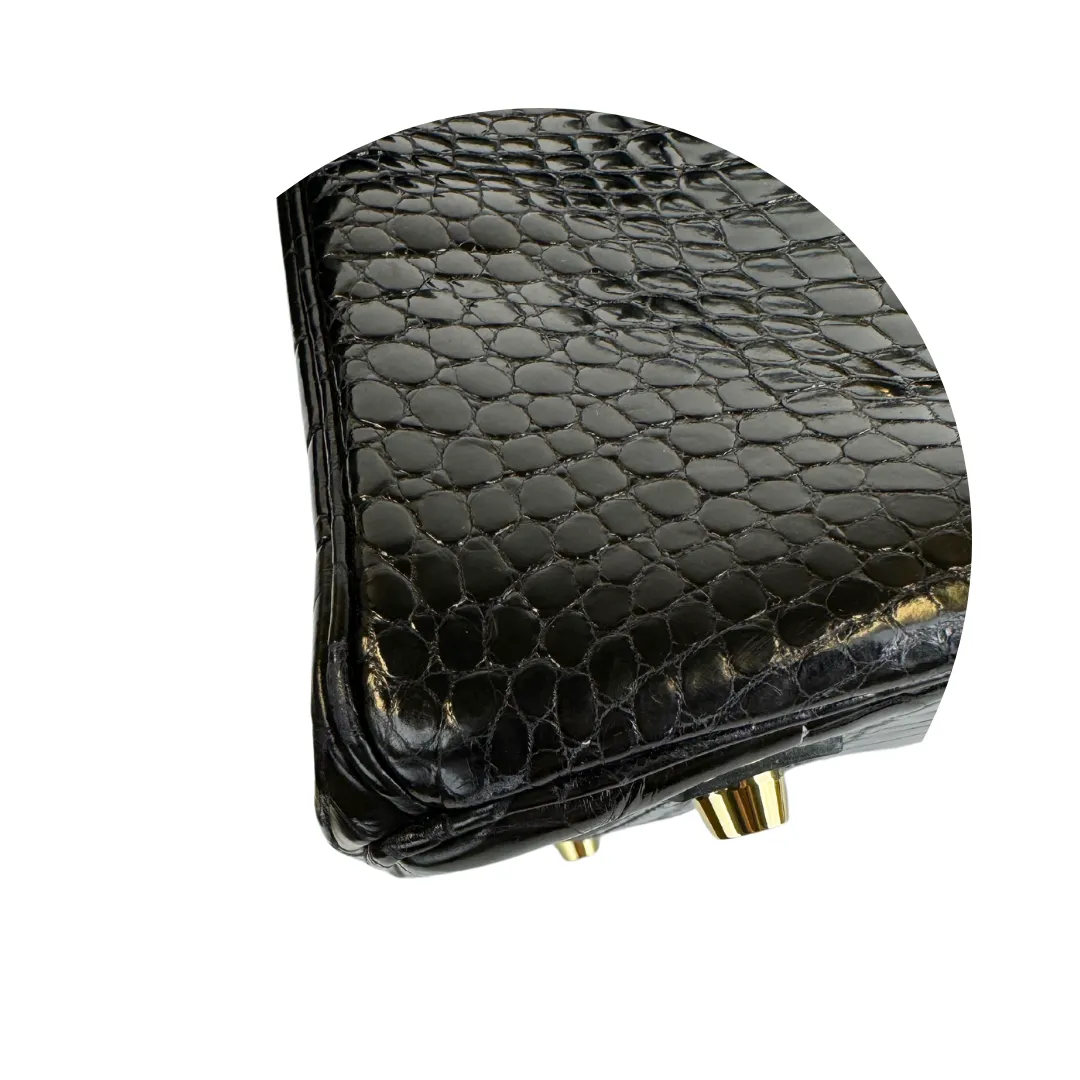 Hermès Shiny Crocodile Porosus Birkin 35 Noir