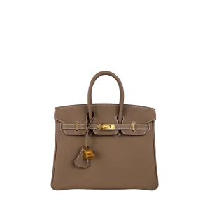 Hermès Togo Birkin 25 Etoupe