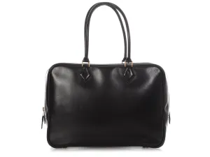Hermès Vintage Black Box Calfskin Plume 32