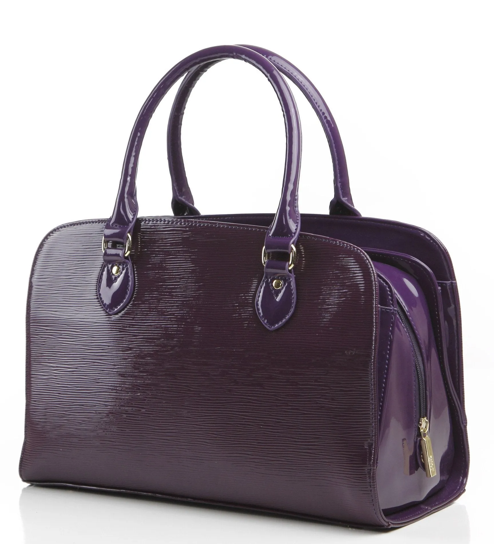 Hi Gloss Constance Satchel/Handbag - Wine