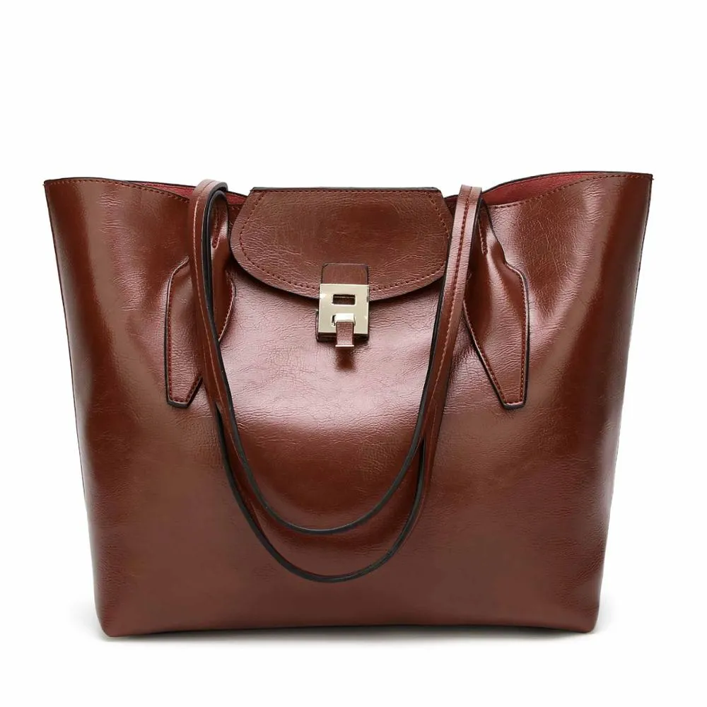 High Quality Leather Ladies Tote Bag