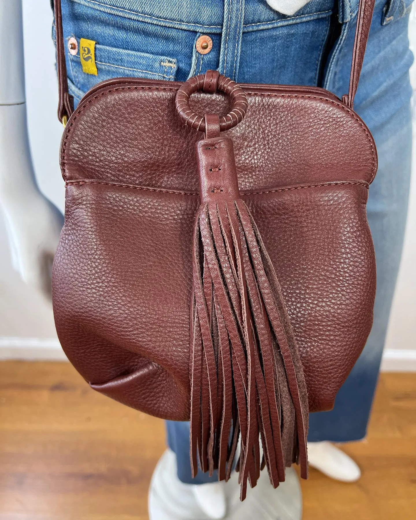 HOBO BIRDY LEATHER CROSSBODY BAG
