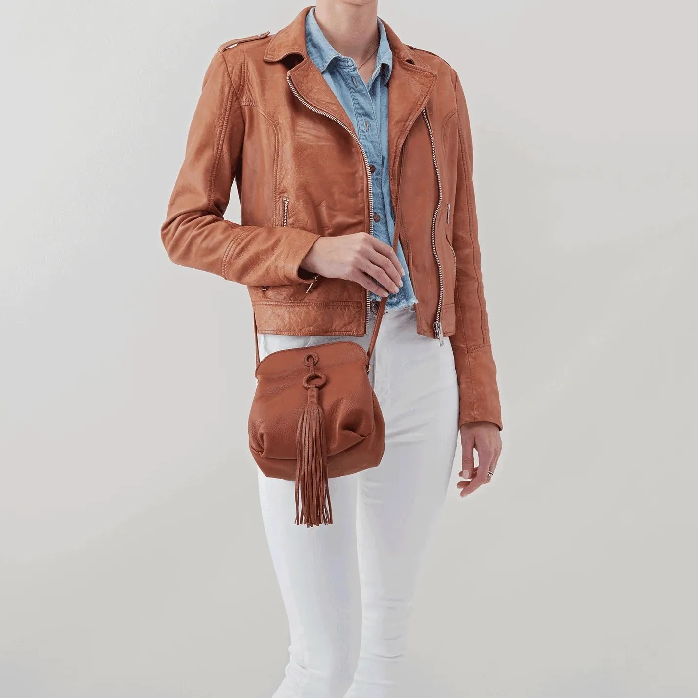 HOBO BIRDY LEATHER CROSSBODY BAG