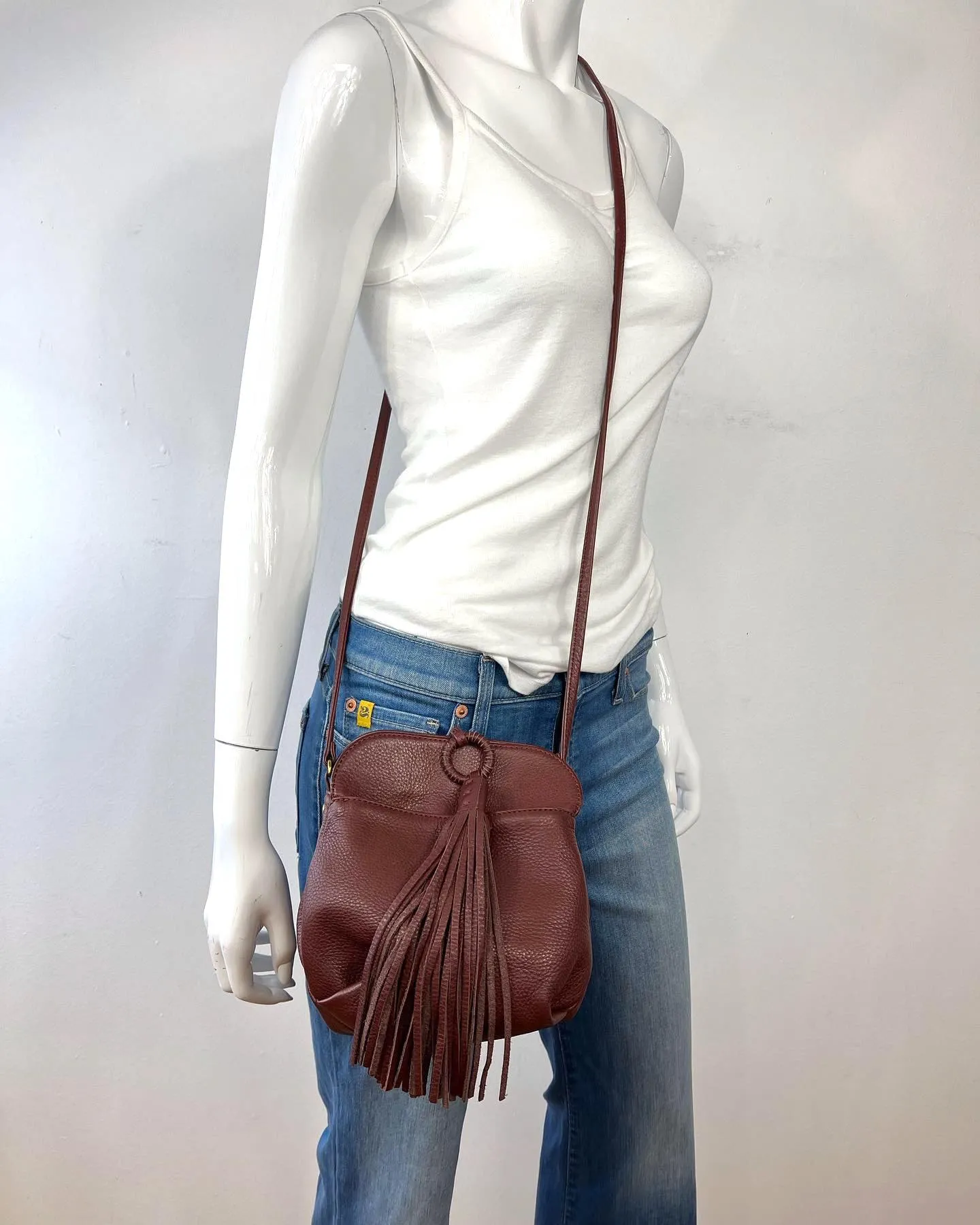 HOBO BIRDY LEATHER CROSSBODY BAG