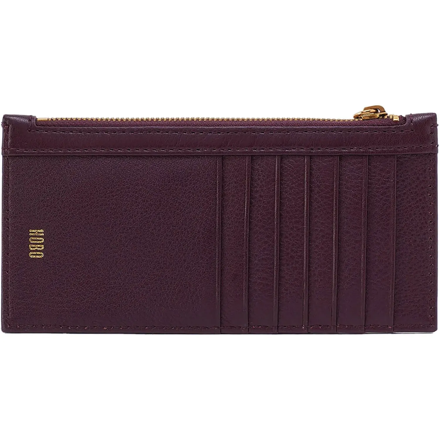 Hobo Carte Ruby Wine Pebbled Leather