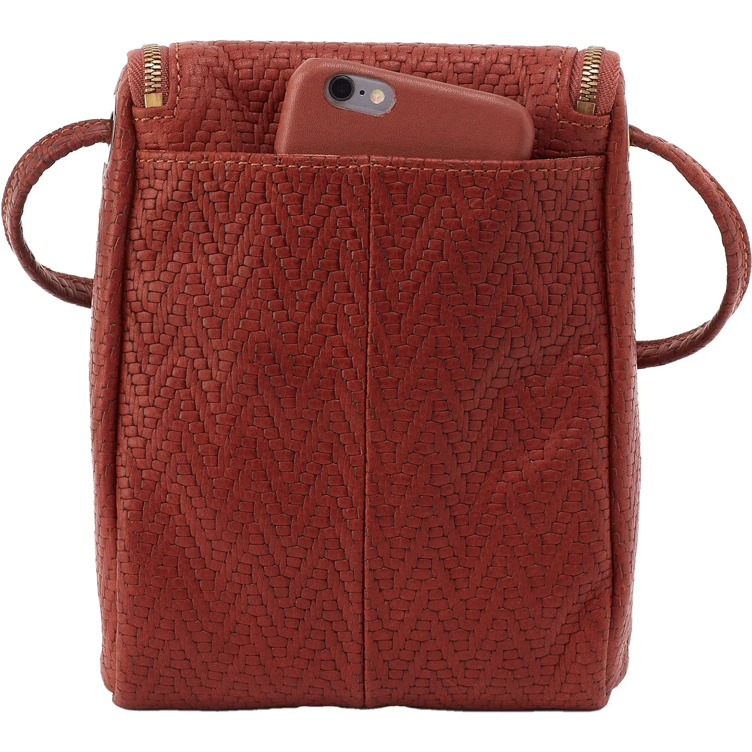 Hobo Fern Crossbody Tuscan Brown Novelty Leather