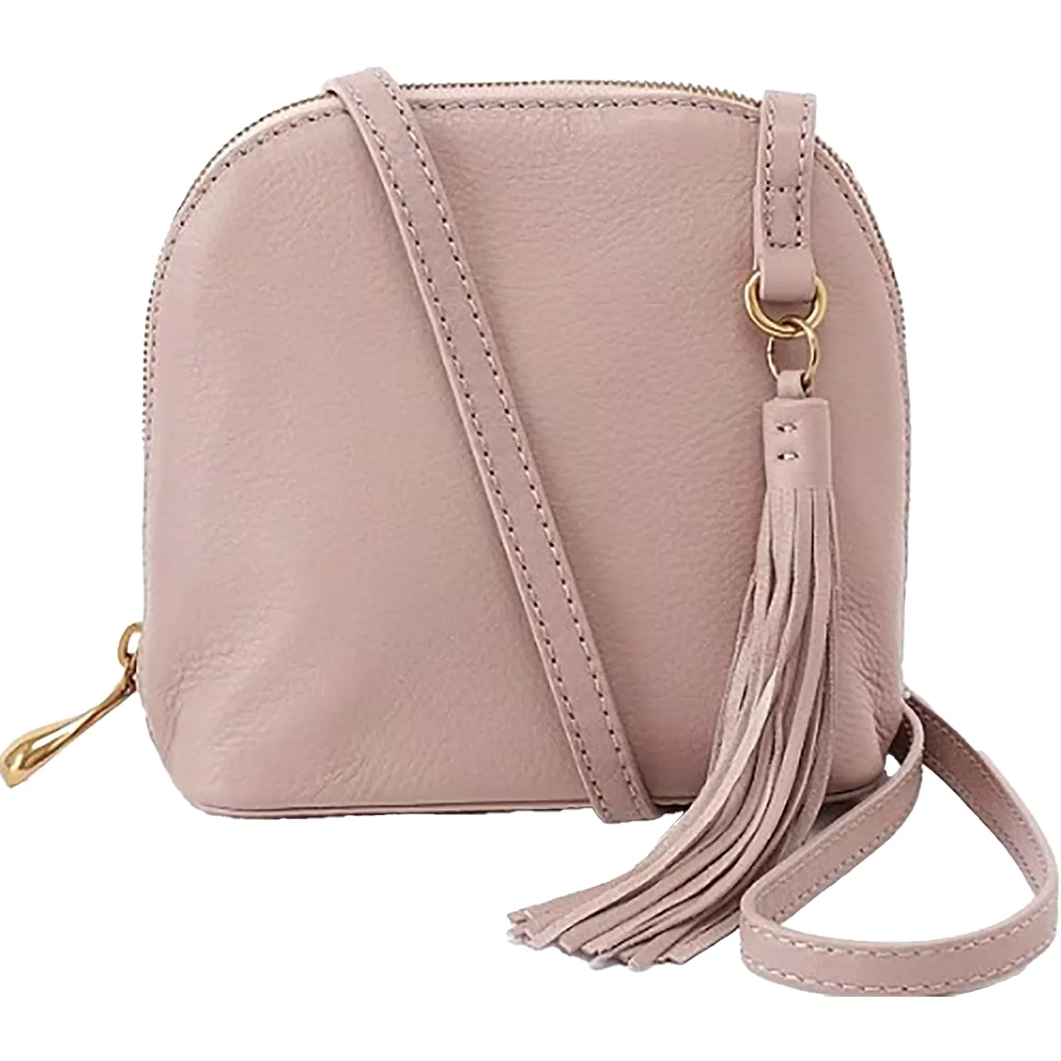 Hobo Nash Taupe Pebbled Leather