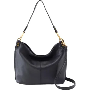 Hobo Pier Black Velvet Hide Leather