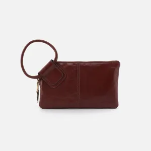 Hobo Sable Clutch Polished Leather - Chocolate