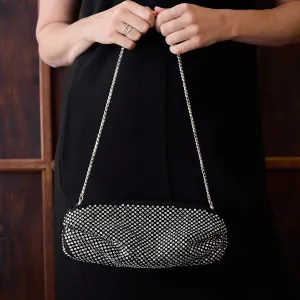 Hollie Stretch Strass Clutch Bag