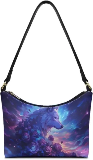 HUGS IDEA Shoulder Bag for Women Small Clutch Purse Mini Handbags PU Leather Underarm Bag