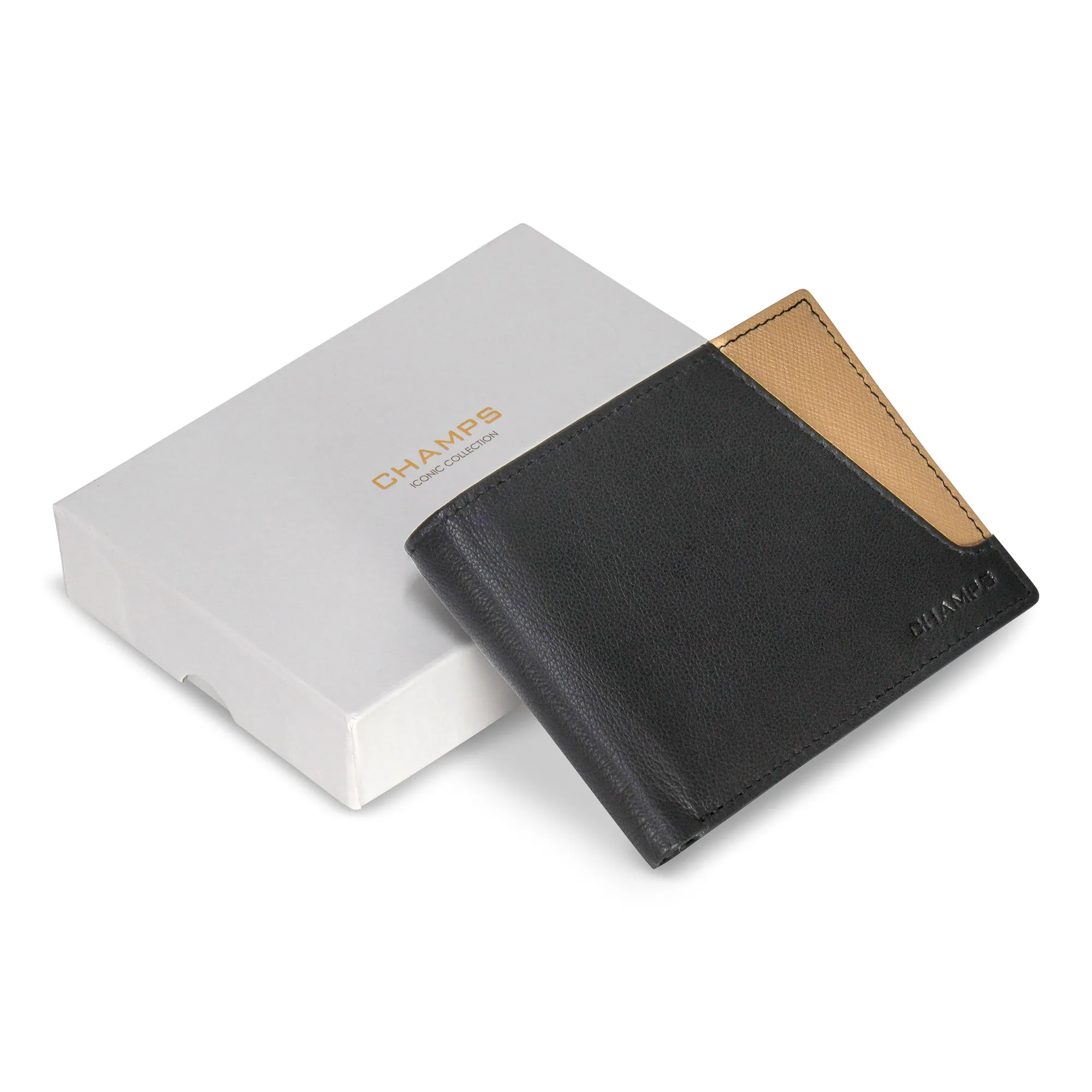 Iconic / Leather Center Wing Wallet