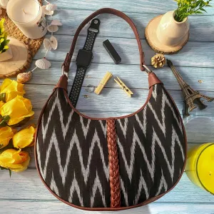 Ikat Wave Hobo Bag
