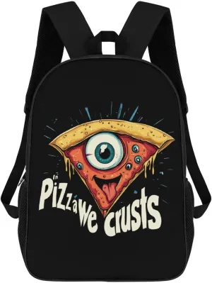 In Pizza We Crust Travel Backpack 17 Inch Laptop Bag Carry On Backpack Casual Daypack for Weekender Business Hiking