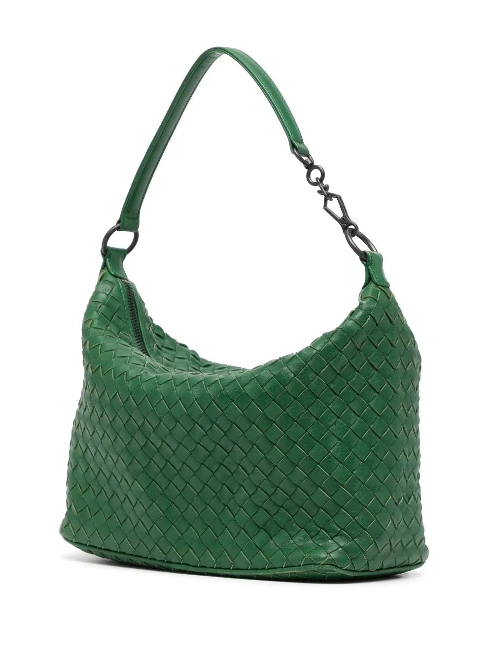 Intrecciato Green Handbag