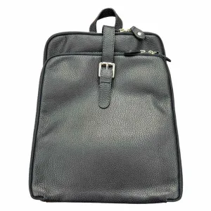Italian Leather Backpack Navy
