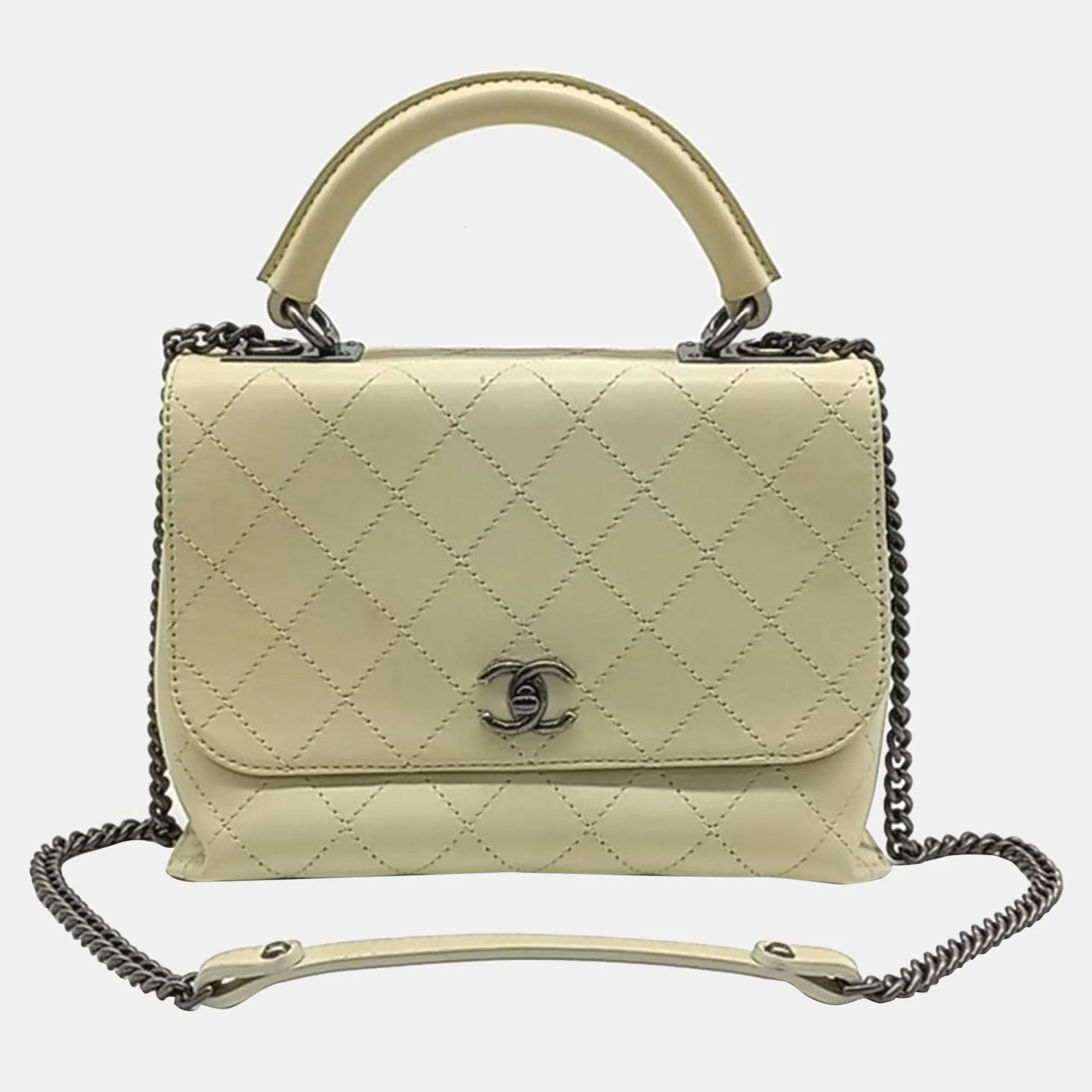 Ivory Tone Tote and Shoulder Bag
