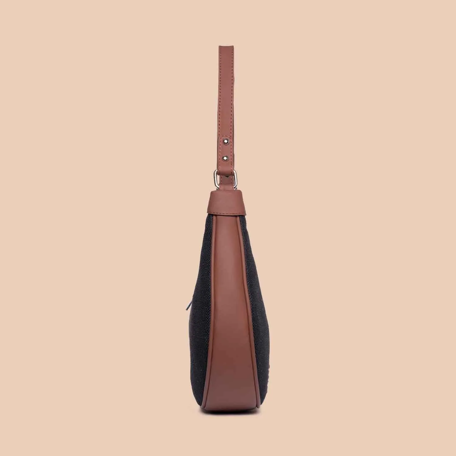 Jet Black Hobo Bag