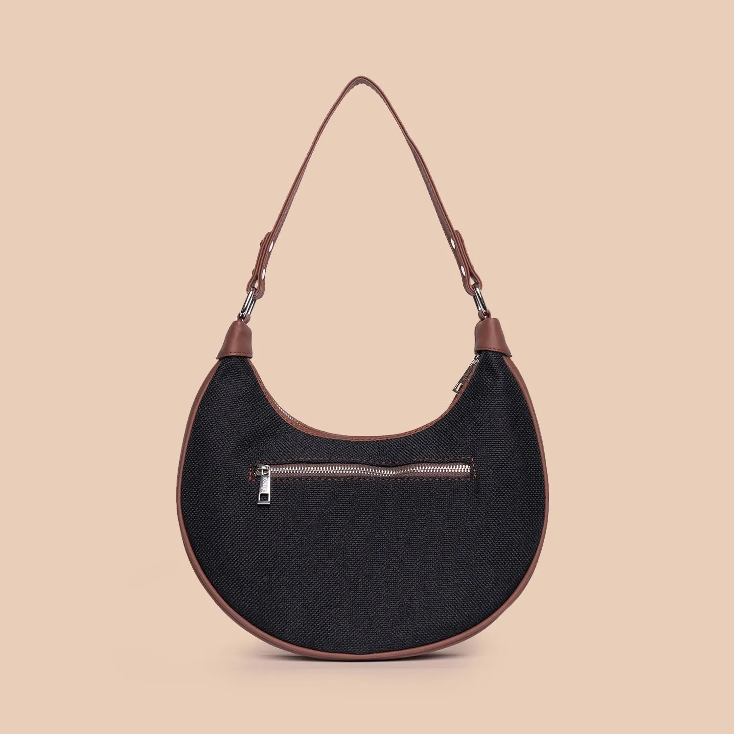 Jet Black Hobo Bag