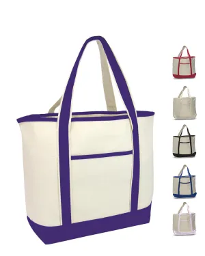 Jumbo Size Heavy Canvas Deluxe Tote Bag