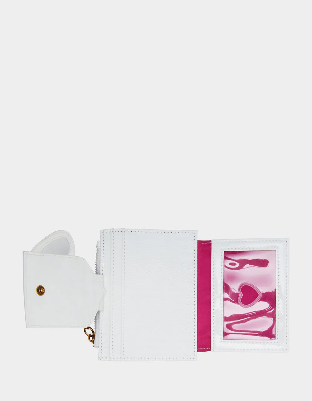 KITSCH COMIN IN HOT BIFOLD WALLET WHITE