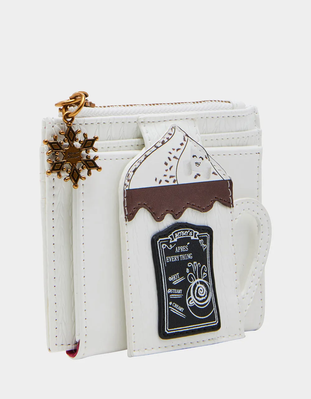 KITSCH COMIN IN HOT BIFOLD WALLET WHITE