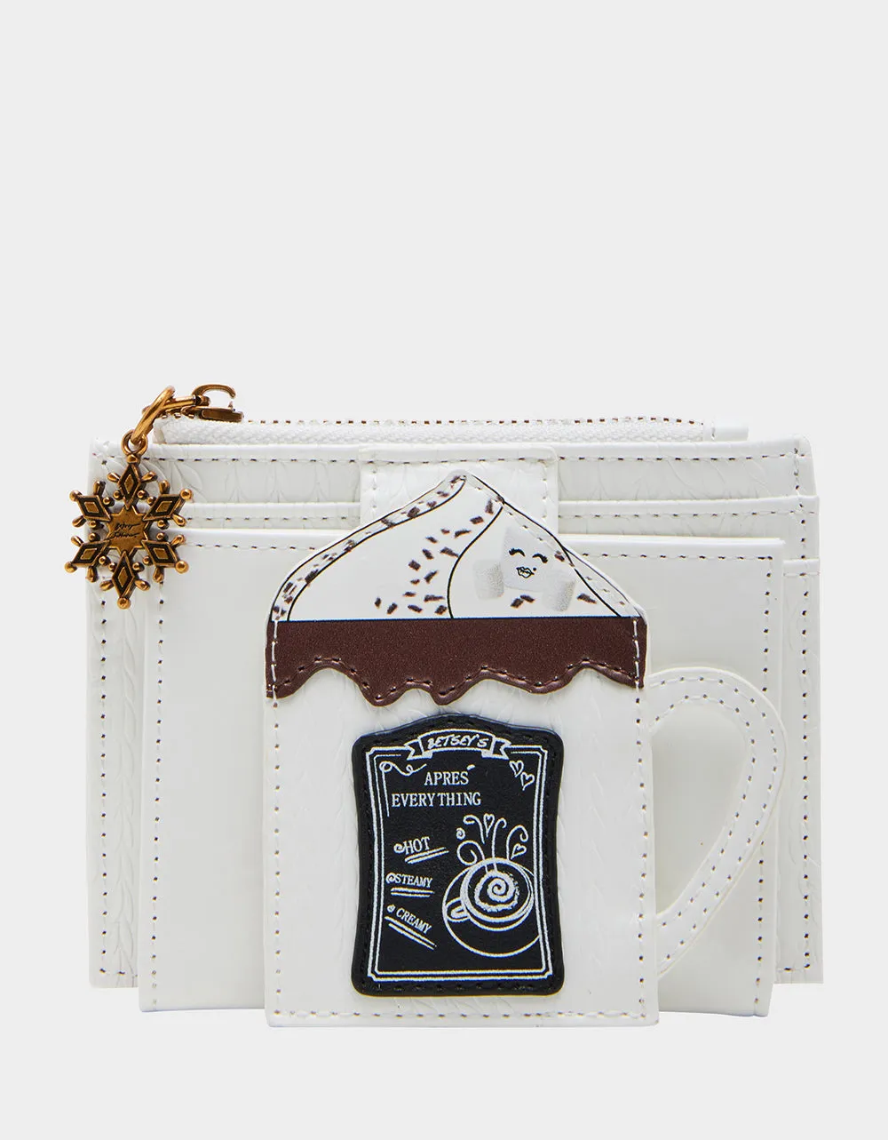 KITSCH COMIN IN HOT BIFOLD WALLET WHITE