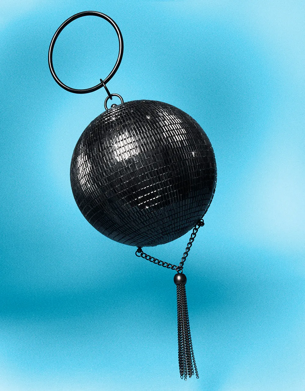 KITSCH DANCIN QUEEN DISCO BALL BAG BLACK