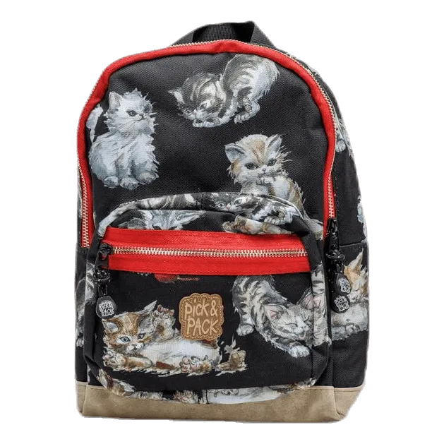 Kittens Backpacks Black