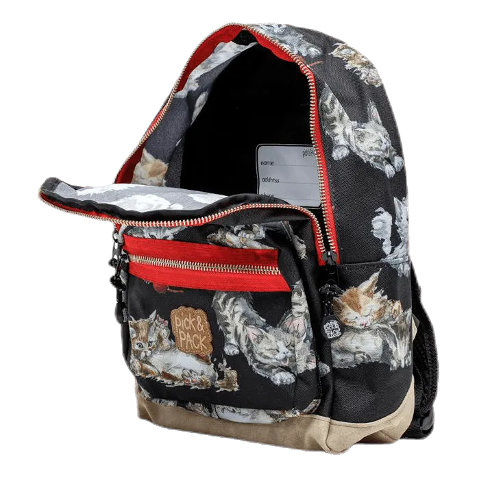Kittens Backpacks Black