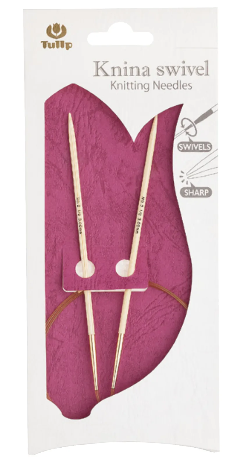 新Knina Swivel Knitting Needles (32"/80cm)