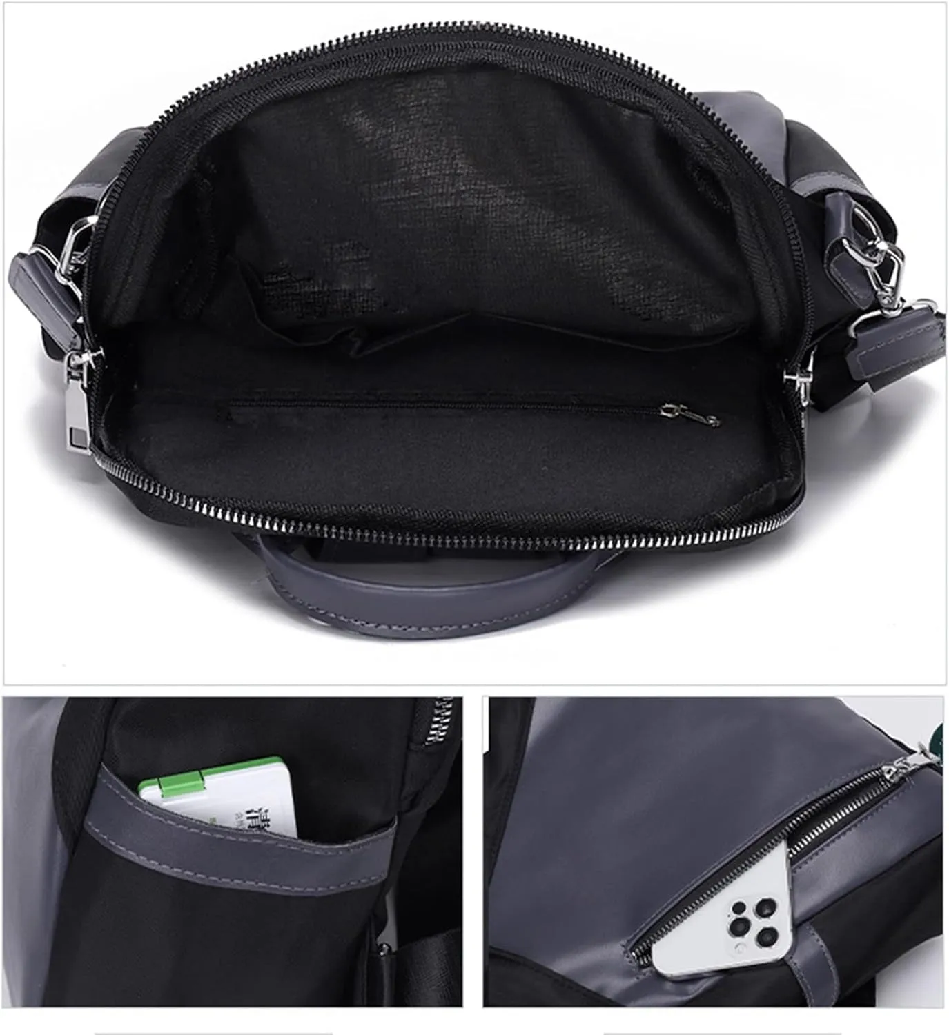 Ladies Fashion Pendant Casual Backpack Retro Solid Color Large Capacity Small Anime Backpack for Women (Blue, One Size)