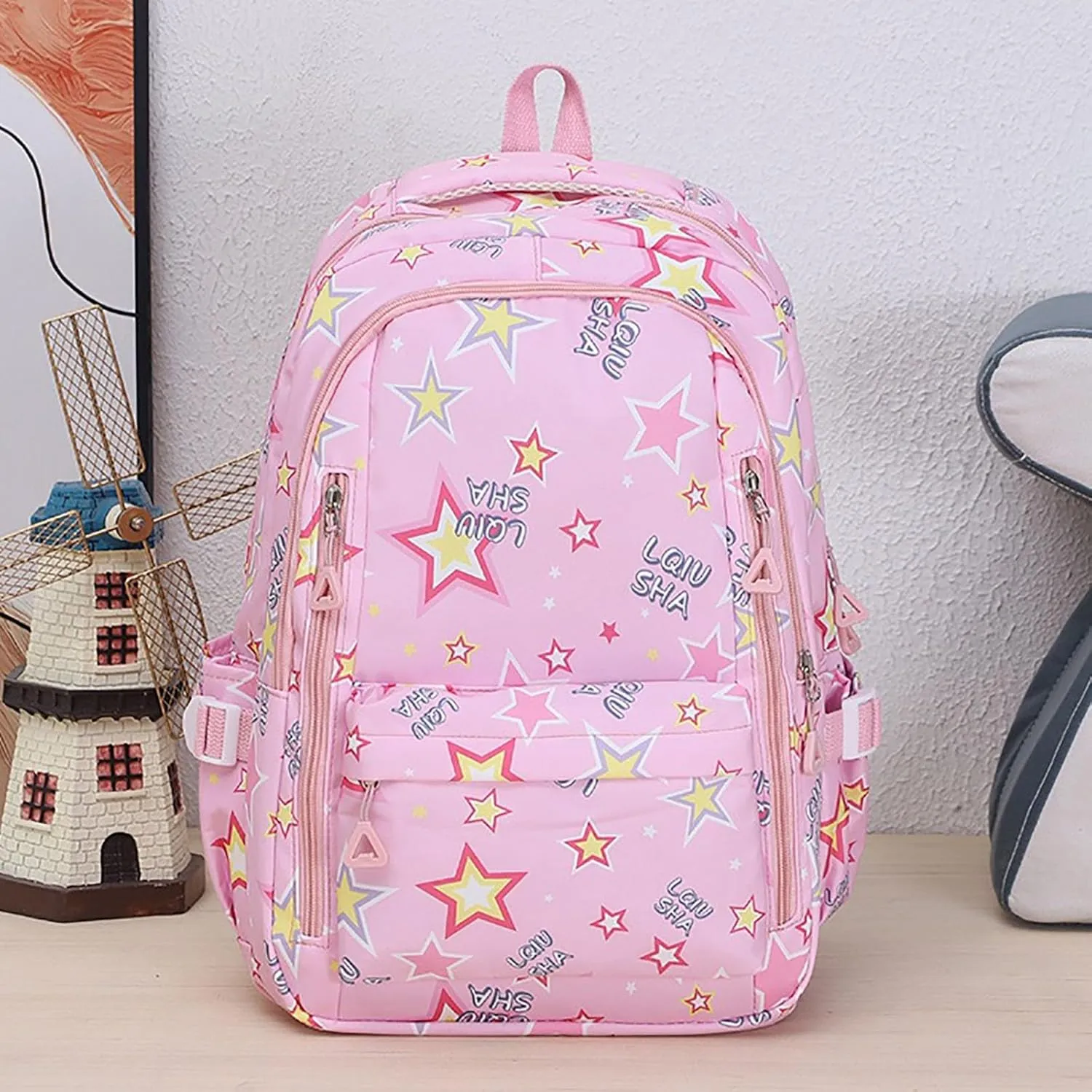 Ladies Multipurpose Design Handbag Retro Large Capacity Solid Soft Fashion Backpacks Womens Purses Medium Size(One Size)