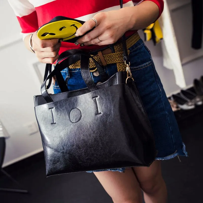 Laima PU leather shoulder bag