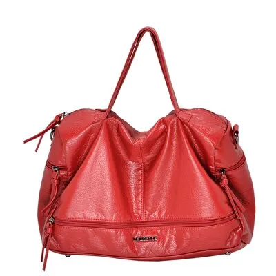 Large Capacity Bags for Women 2020 Shoulder Tote Bag washed PU Motorcycle  Messenger casual handbags Top-handle bags Sac a main