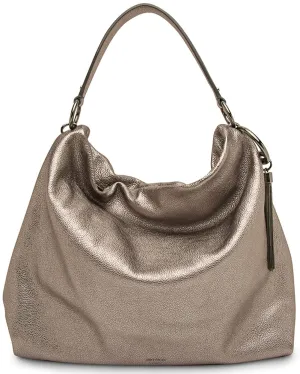 Large Gun Metal Callie Hobo Bag