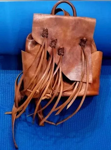 Large leather backpack,  Handcrafted leather bag, Women Vintage School bag,Full Grain Leather Everyday Backpack, Special Gift for Her