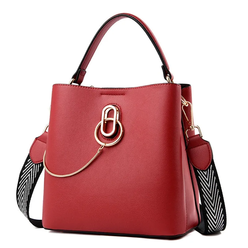Leather Fashion Chains Ladies Hand Bags