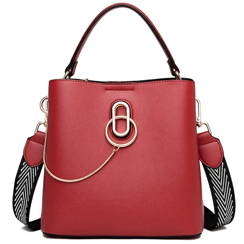 Leather Fashion Chains Ladies Hand Bags