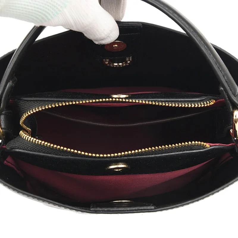 Leather Fashion Chains Ladies Hand Bags