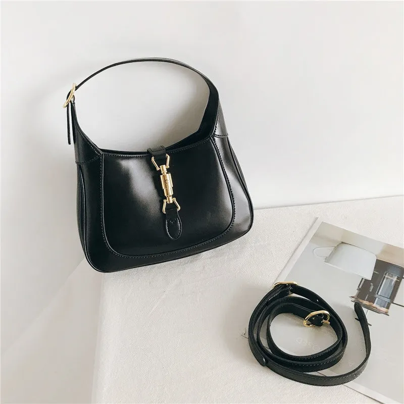 Leather Hobo Shoulder Bag