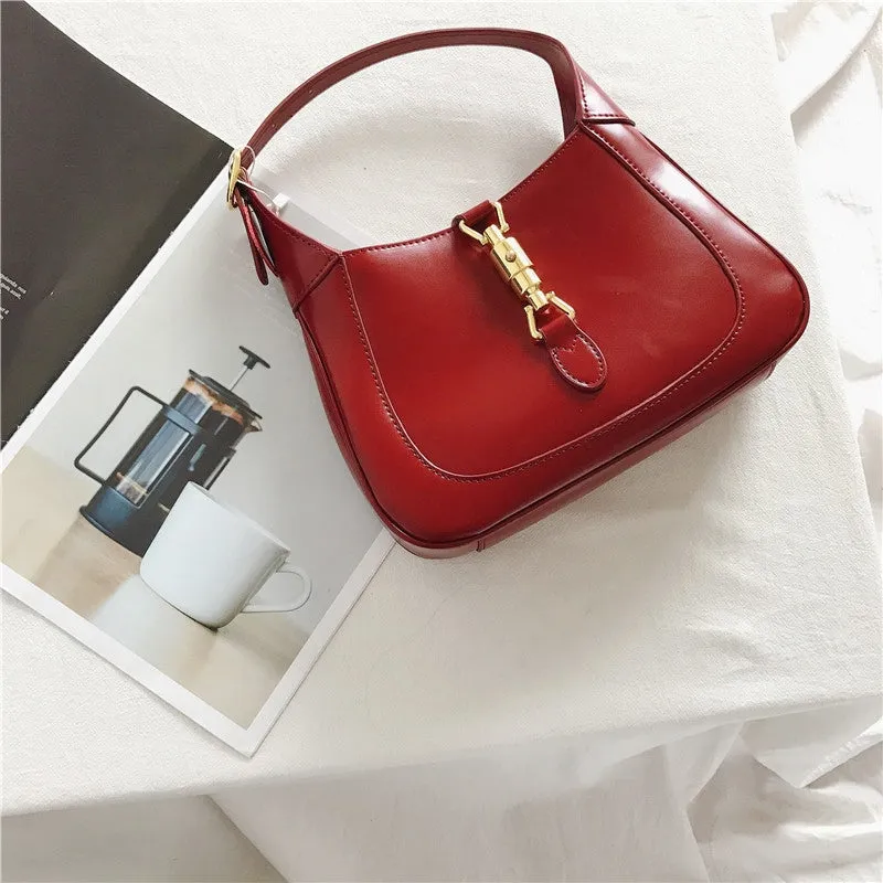 Leather Hobo Shoulder Bag