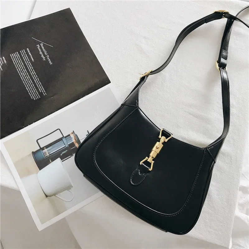 Leather Hobo Shoulder Bag