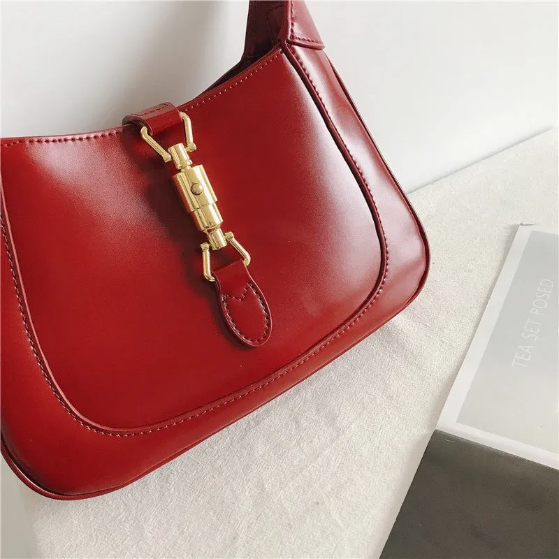 Leather Hobo Shoulder Bag