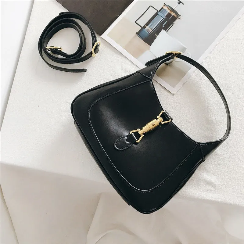 Leather Hobo Shoulder Bag