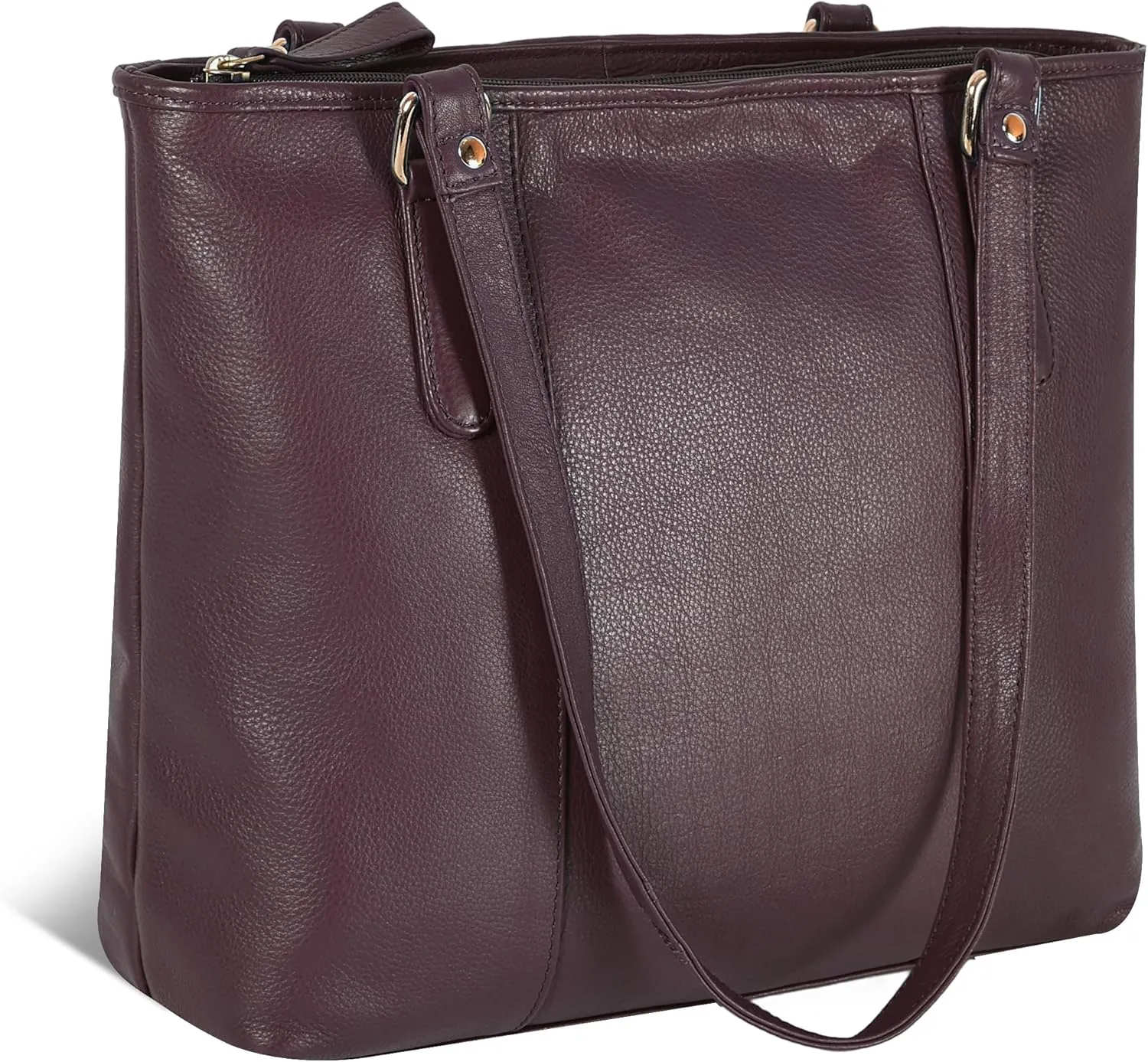 Leather Purse For Women - Real Leather Tote For Women - Ladies Shoulder Handbag For Work, Travel, Casual Use