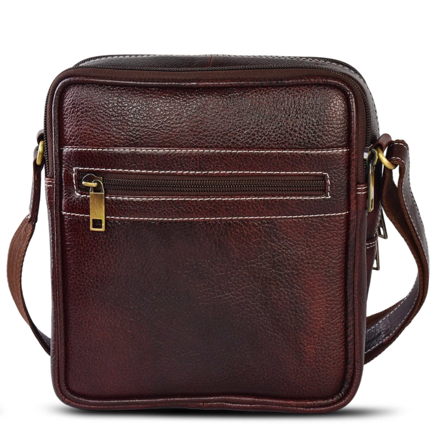 LEATHER SLING BAG 998918 (BROWN)