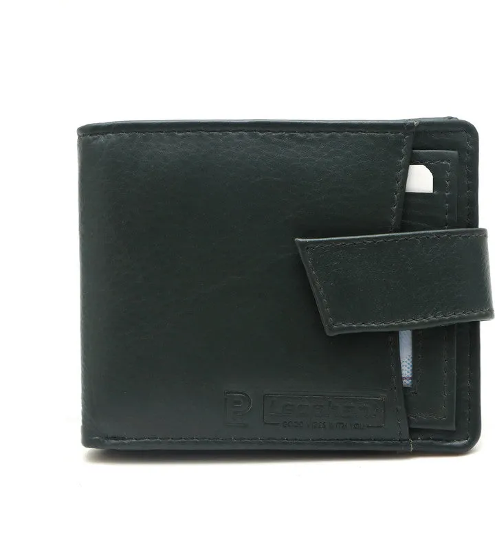 Leophant Men Formal Black Genuine Leather Wallet (14 Card Slots)